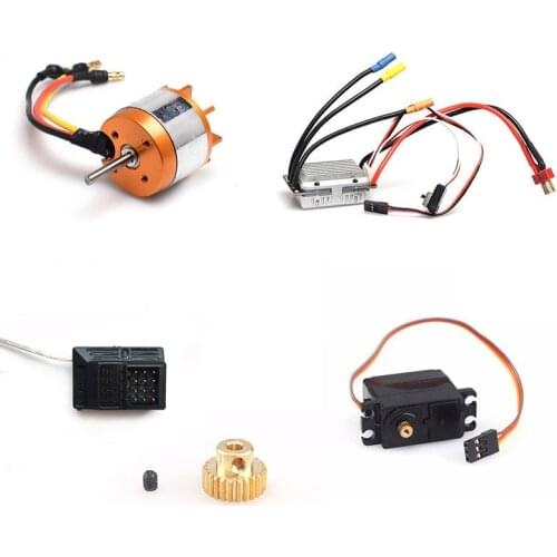 Brushless Upgrade Kit Motor ESC Receiver Servo Motor Gear Set for Feiyue FY01 FY03 FY07 1/12 RC Car Upgrade Parts