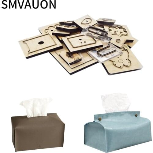 SMVAUON Wood Die Cutting Fashion Tissue Box Steel Mold Scrapbook Suitable For Die Cutting Machine leather cutter
