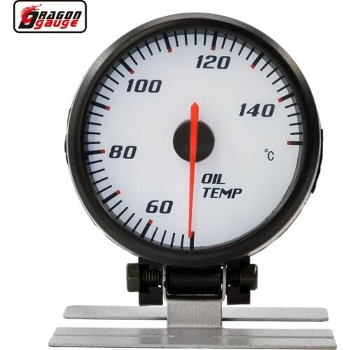 Dragon Gauge Water Panel Blue Backlight 60MM Racing modificati Car motorcycle Oil Temp Temperature Gauge Meter Free shiping