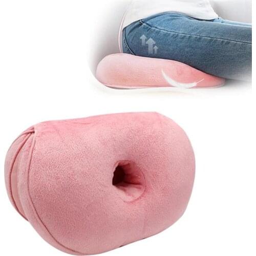 Women Dual Comfort Cushion Memory Foam Seat Hip Lift Massage Seat Cushion Beautiful Butt Latex Seat Cushion Outdoor Camping Mat