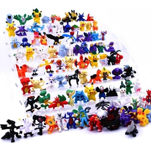 3-6cm 25/100pcs Takara Tomy Pokemon Action Figure Toys Mini Figures Model Toy Pikachu Anime Kids Doll Birthday Gifts