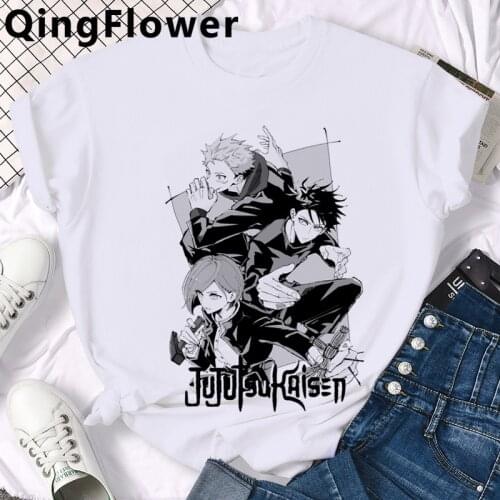 Anime Jujutsu Kaisen Yuji Itadori t shirt t-shirt male casual streetwear couple 2021 clothes top tees harajuku couple clothes