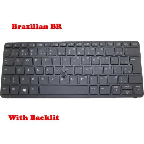 Backlight Keyboard For HP EliteBook 820 G1 820 G2 720 G1 725 G2 730541-251 730541-201 730541-DB1 730541-081 BR/CA/Denmark DM
