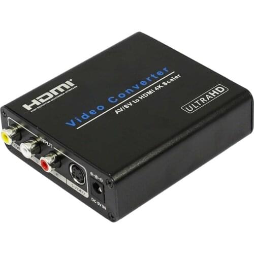 4K HDMI Scaler S-video Composite RCA to HDMI 4K converter Scaler with Zoom function AV to HDMI 4K converter