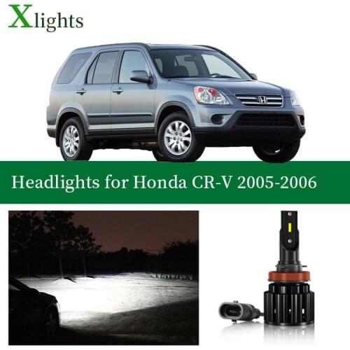 Xlights Light Bulbs For Honda CR-V CRV 2005 2006 LED Car Headlight Low High Beam Canbus Headlamp Auto Lamp Lightings Accessories