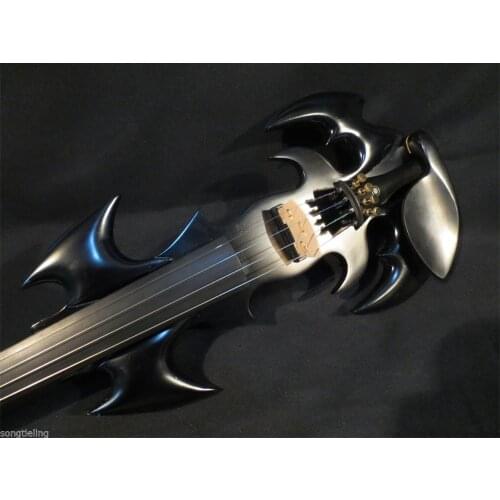 The Best SONG Top art streamline black 4/4 electric violin,solid wood # 10272