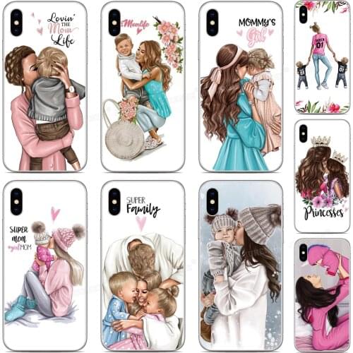 Mom Son Girl Boy Soft TPU Phone Case For OnePlus 8 Pro 5G OnePlus8 Fundas For OnePlus One 6 7 7T Pro Capa Silicone Back Cover