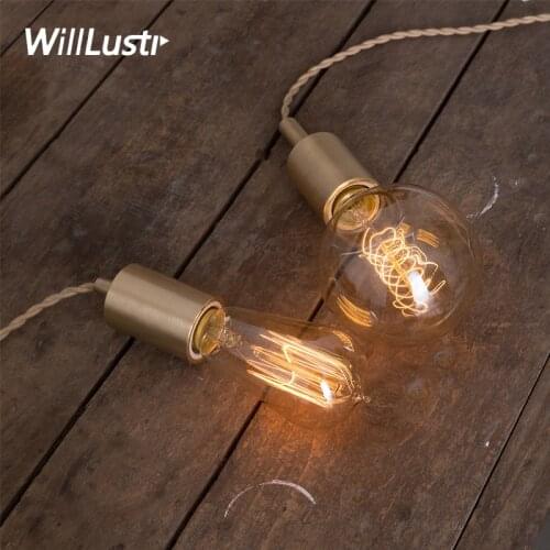 Handmade brushed copper pendant light minimalist design brass lamp home office shop studio restaurant hotel suspension lighting