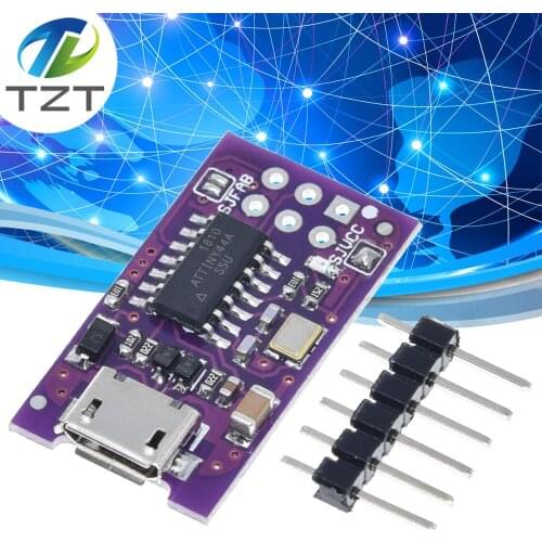 Micro USB Tiny AVR ISP ATtiny44 ATTiny45 ATTiny85 USBTinyISP Programmer Module For IDE Bootloader ISP Microcontroller 5V