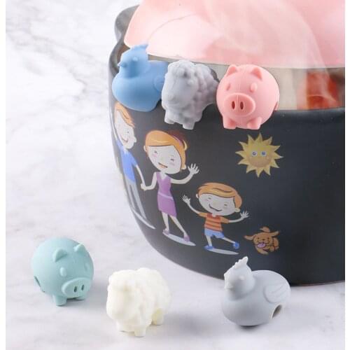 Cartoon Silicone Anti-overflow Pot Cover Clip Animal-shaped Kitchen Gadget Soup Boiling Soup Pot Cover Clip Gadgets For Home