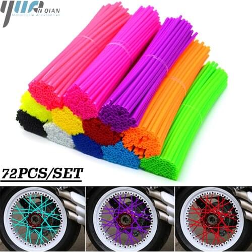 Motocross Dirt Bike Wheel Rim Spoke Skins Covers Wrap Decor Protection Kit Universal For honda CRF YAMAHA WR450F KAWASAKI
