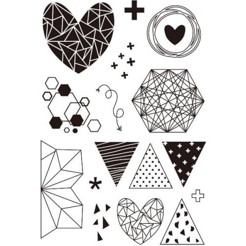 Heart Transparent Clear Stamps for DIY Scrapbooking/Card Making Fun Decoration Supplies ST0198