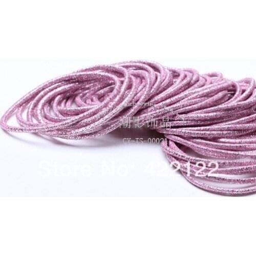 Colorful hairband rope Bowknot is iron bead ponytail holder elastic hair band ties hair accessories ribbons HB02 20pcs/lot