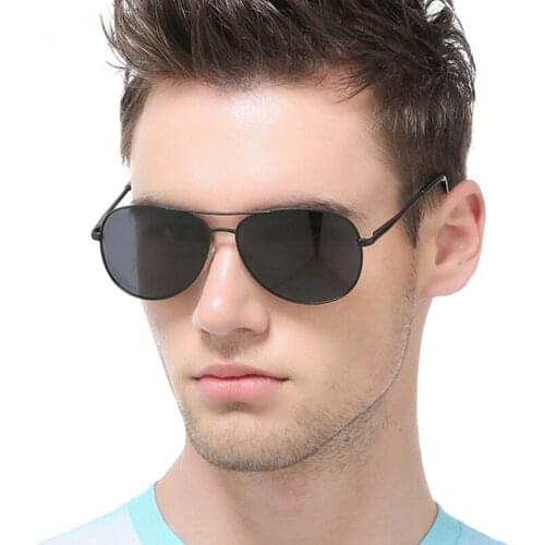 Aviation Metail Frame Quality Oversized Spring Leg Alloy Men Sunglasses Polarized Design Pilot Male Metal Sun Glasses Driving