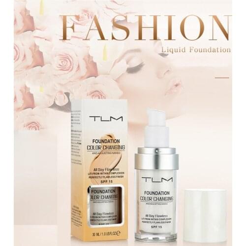 30ml Long-Lasting Waterproof Liquid Foundation Cover Defects Control Oil Moisturizing Concealer Cream