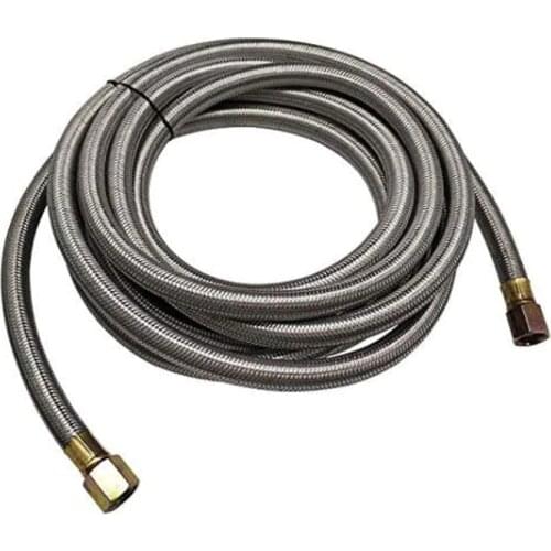 16Ft Stainless Steel Braided BBQ Grill Extension Propane Hose 3/8" Female Flare Threads