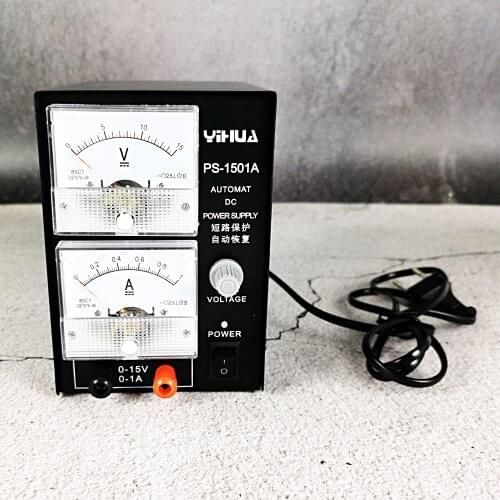 YIHUA 1501A 15V 1A Adjustable DC Power Supply Mobile Phone Repair Communication Special Test Regulated Power Supply