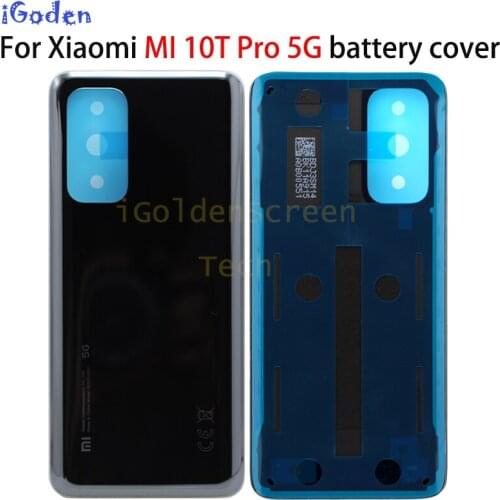 For Xiaomi Mi 10T Pro Back Cover Battery Glass Housing For Xiaomi Mi 10T Pro Rear back Cover