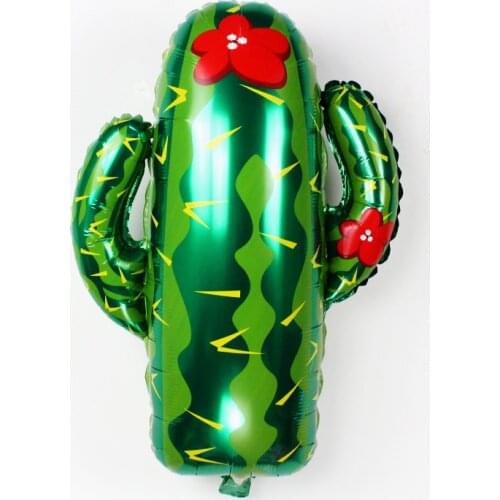 1Pcs Cactus Foil Balloons Helium Globos Green Cactus Aluminum Balloon Birthday Summer Forest Party Decor Supplies Kids Air Globo