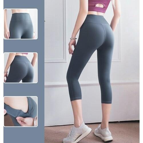 Womens High Waist Hip Raising Seamless Leggings Elasticized Pure Colour Yoga Pants Fitness Running Sweatpants Girl Gym Clothing