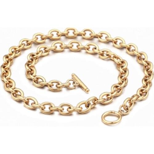 Gold color Pendant Necklaces For Women Stainless Steel Necklace Men 2020 Fashion Jewelry