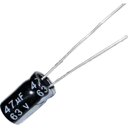 63v47UF volume 6x11mm Aluminum electrolytic capacitors 63v47UF 100pcs