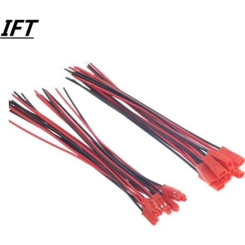 2/10Pairs 100/150mm 2 Pin Connector JST Plug Cable Male/Female For RC BEC Battery Helicopter DIY FPV Drone Quadcopter