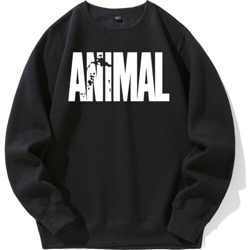 2019 Fitness Tracksuits Animal Iconic Mens Sportswear Bodybuilding Hoodies Sweatshirt Crew Neck Gyms Musclefitting Fleece Hoody