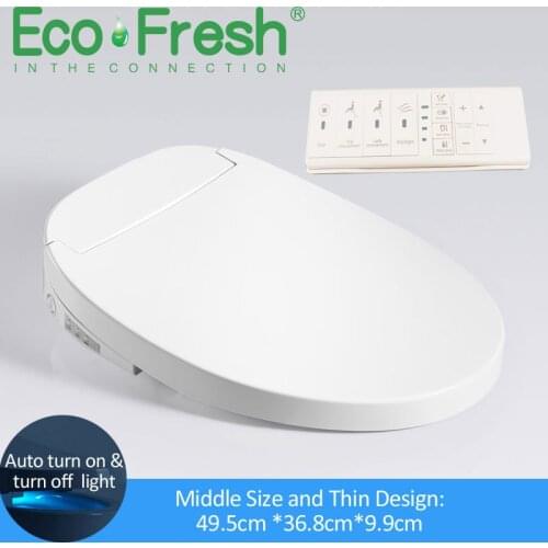 EcoFresh V. O. Ushape Smart toilet seat Electric Bidet cover smart night light intelligent bidet sprayer heat clean Massage