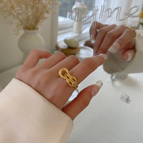 French Knot Chain Link Geometric Personality 2021 Trend Fashion Women Jewelry Hip Hop Party Decoration Accessories Friend Gift