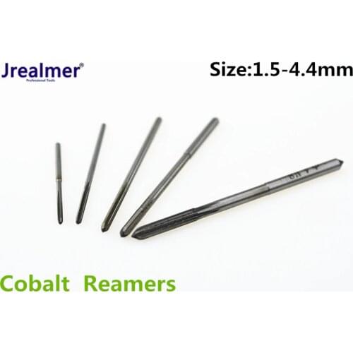 Jrealmer 1.5-4.4mm H8 Chucking Cobalt M35 Reamers Machine Reamers Straight Groove HSS Reamers Milling Reamer Chucking