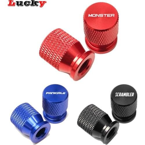 Wheel Tire Valve Caps For DUCATI MONSTER 600 620 848 696 796 1200 1100 SCRAMBLER 400 800 Panigale V4 V4S V4R 1199 959 899 1299