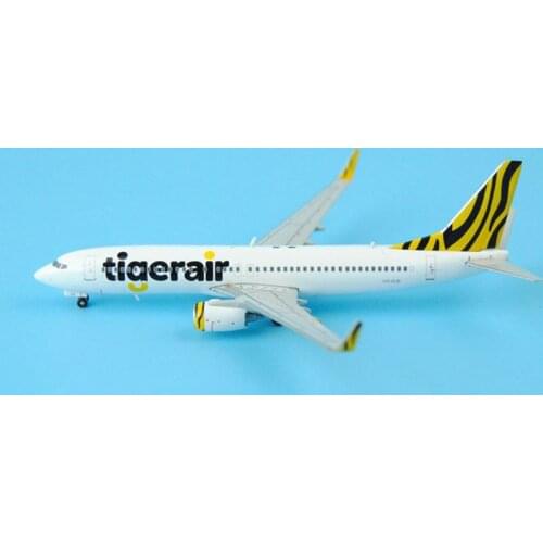Diecast 1:400 Scale JC Wings Tiger Airlines B737-800/w Alloy Airplane Collection Model Art Souvenir Child Birthday Gift Plane