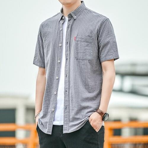 Мужские рубашки с коротким рукавом LUCLESAM China At AliExpress