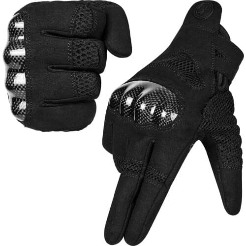 Motorcycle Gloves, MOREOK Carbon Fiber Motorbike Powersports Racing Gloves MX ATV Racing Off-Road/Dirt Bike Gloves Motocross Spo