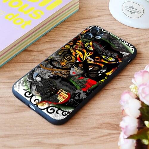 For iPhone Master Margarita Print Soft Matt Apple iPhone Case 6 7 8 11 12 Plus Pro X XR XS MAX SE