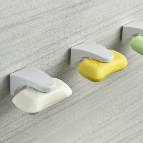 Soap Tray Bathroom Shelves Household Punch-free Holder Creativity Magnetic Drain Soap Box Bathroom Toilet Sucker Storage Rack