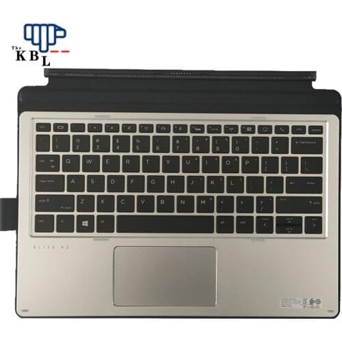 New For HP Elite X2 1012 G2 Collaboration US Language Silver Tablet Keyboard HSN-D08K 911747-001
