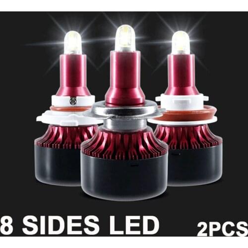 New 8 Sides LED Headlight 13500LM 6000K H8 H11 Fog lights h7 LED Bulbs HB3 9005 HB4 H3 5202 880 881 H27 LED H1 9012 Auto Lamp