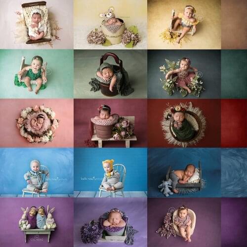 Soild Color Backdrop For Newborn Baby Adult Birthday background Props Abstruct Portrait Floor Vinyl Professional Photo Studio