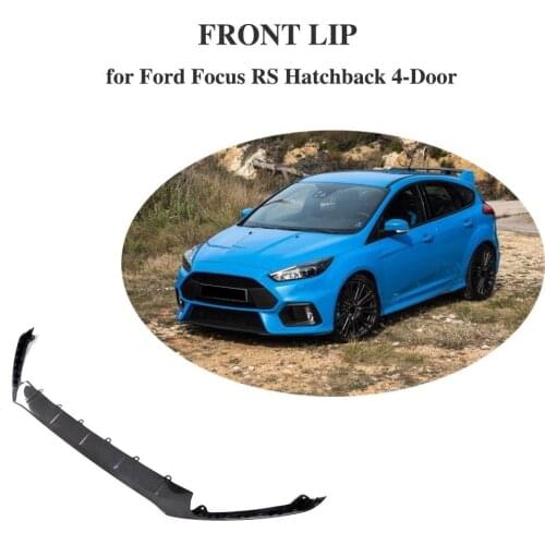 Carbon Fiber Front Bumper Lip Apron Spoiler for Ford Focus RS Hatchback 4-Door 2016 2017 2018