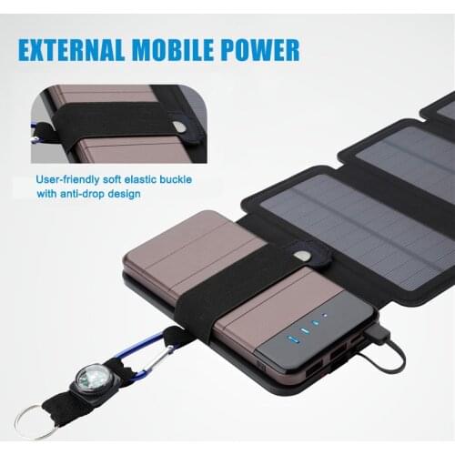 7.5W Portable Folding Solar Charger for Mobile Phone Outdoor Solar Charging Board New Arrival