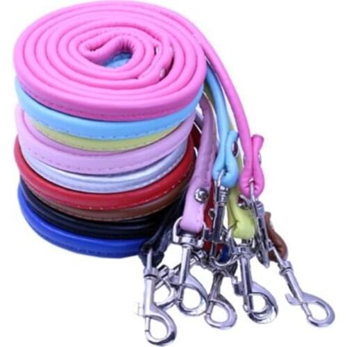Pet Rope Dog Leash Small Medium Soft PU High Quality Pet Traction Rope Belt Pet Dog Rope Dog Supplies