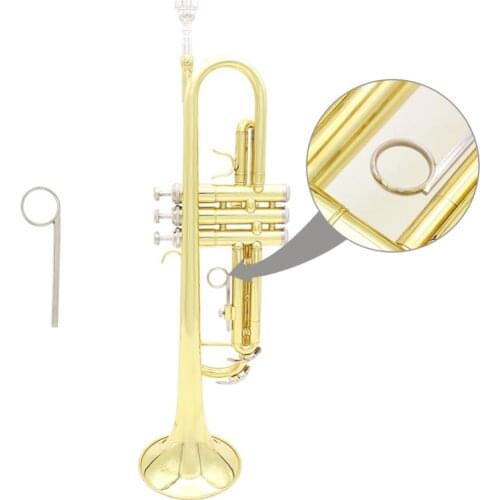 Durable Alloy Valve Slide Ring Pull Ring for Trumpets Cornets Silver Learning Education Toy Music Instrument for Children Kids