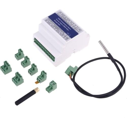 GSM 3G 4G Temperature Power Status Monitoring Relay T201 for remote Monitoring Site Temp Power Failure SMS Alert Alarm 16FA