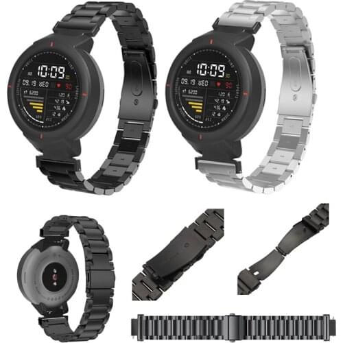 Stainless Steel Strap for Amazfit Verge Replacement Watch Band Bracelet for Xiaomi Huami Amazfit Verge 3 Smart Watch Belt