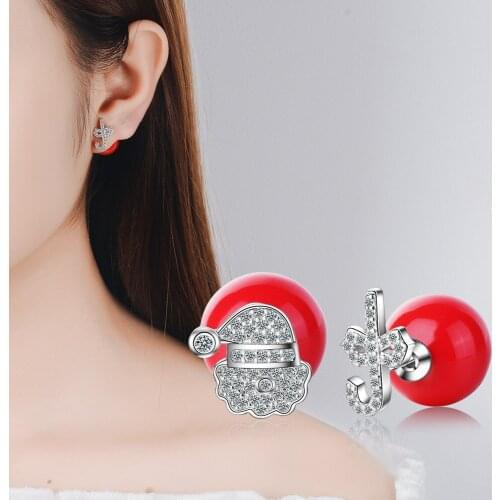 Christmas Series Earrings for Ladies Christmas Gifts Stud Earrings Female Christmas Collection Ear Jewelry Party Supplies