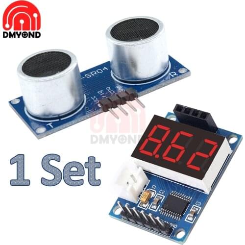 HC-SR04P Ultrasonic Sensor HC-SR04 Measuring Distance Sensor LED Display Module for Arduin UNO Robot Wave Detector Rangin Module