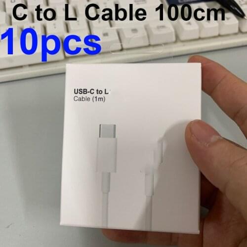 10pcs/lot PD fast charging usb c cable 1m 2m for iPhone 12 11 pro max Xs 8 pin to Type C Macbook to phone with retail box