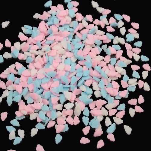 100g/lot Colorful Cloud Slices Polymer Clay Hot Soft Clay Sprinkles for DIY Crafts Making Cute Filling Accessories
